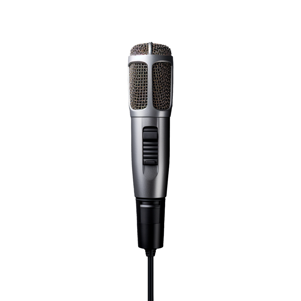 AI generated Microphone isolated on transparent background png