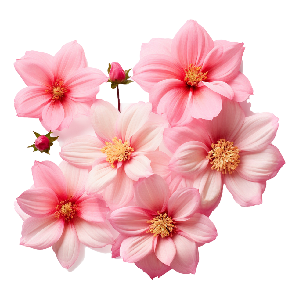 AI generated Cherry blossom flower png isolated on transparent background png