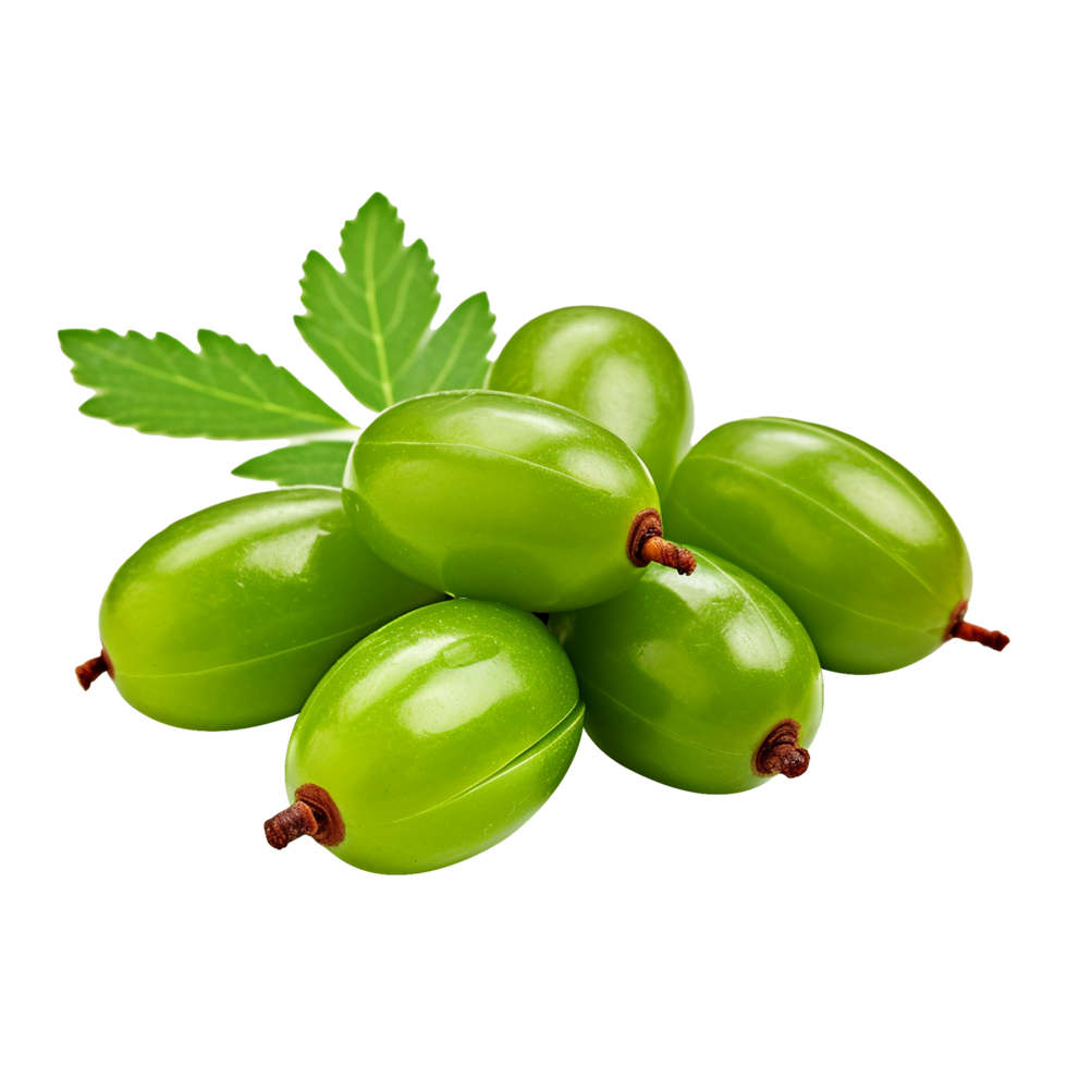 AI generated Neem fruit isolated on transparent background png