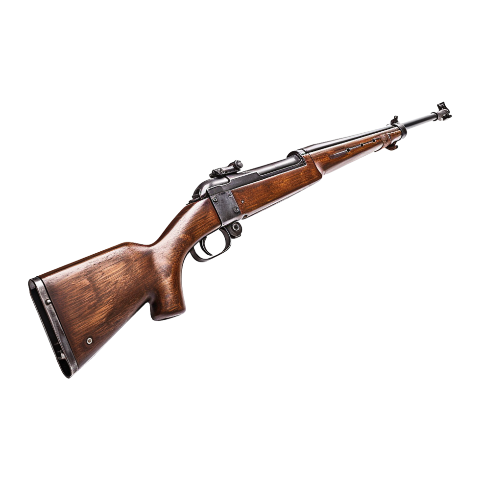 AI generated M1 garand isolated on transparent background png