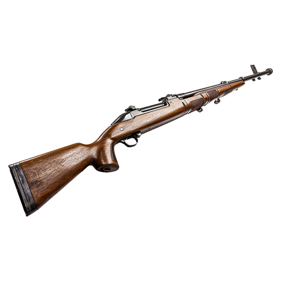 AI generated M1 garand isolated on transparent background png