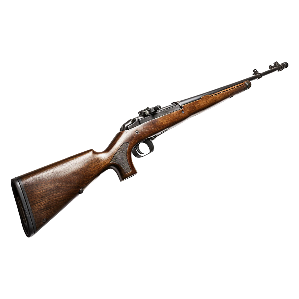 AI generated M1 garand isolated on transparent background png