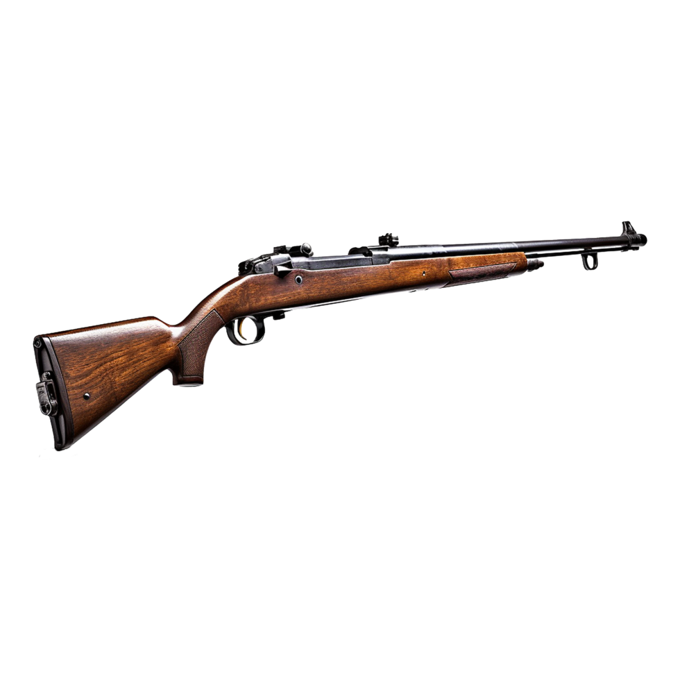 AI generated M1 garand isolated on transparent background png
