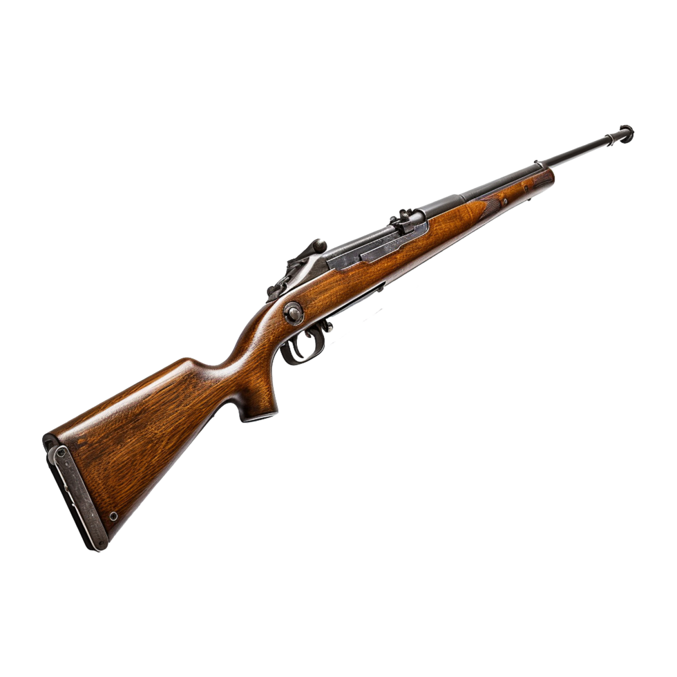 AI generated M1 garand isolated on transparent background png