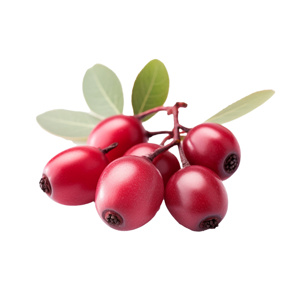 AI generated Serviceberry fruit png isolated on transparent background