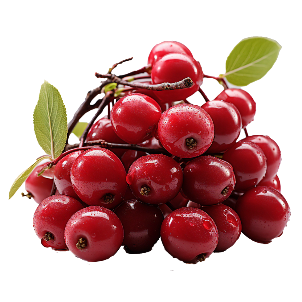 AI generated Serviceberry fruit png isolated on transparent background