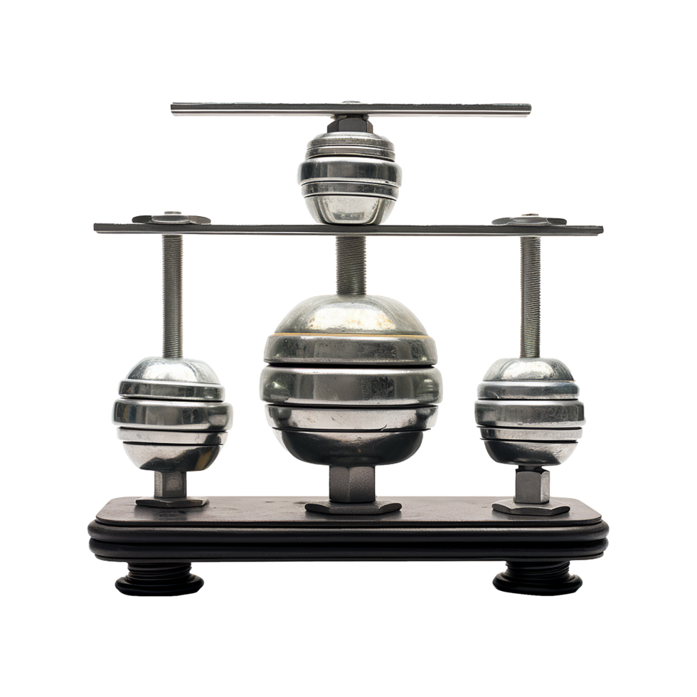 AI generated Pair of weights isolated on transparent background png