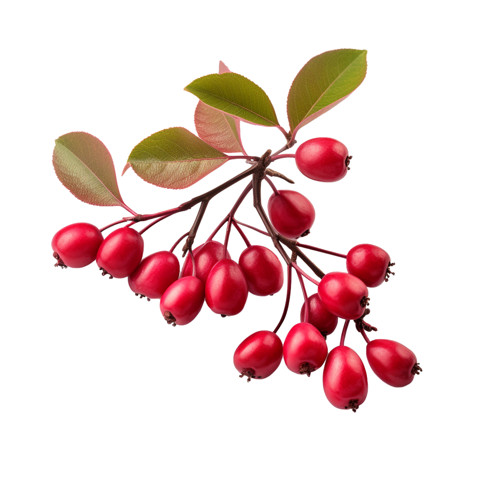 AI generated Serviceberry fruit png isolated on transparent background