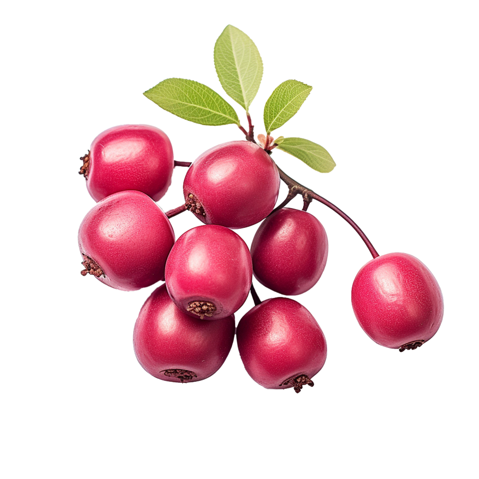 AI generated Serviceberry fruit png isolated on transparent background