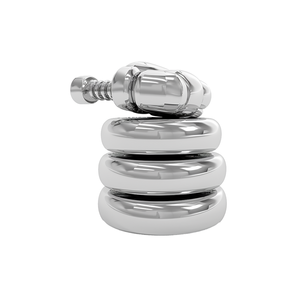 AI generated Pair of weights isolated on transparent background png