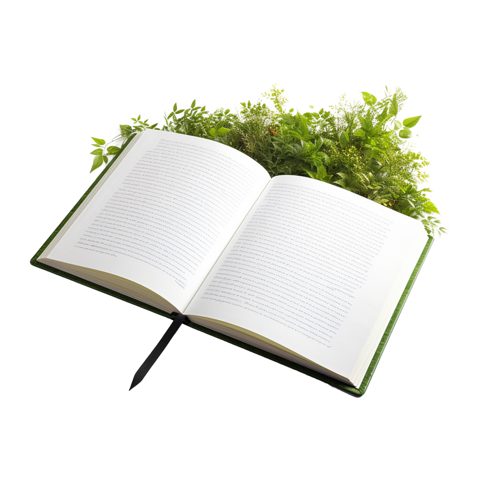 AI generated Open blank notebook isolated on transparent background png
