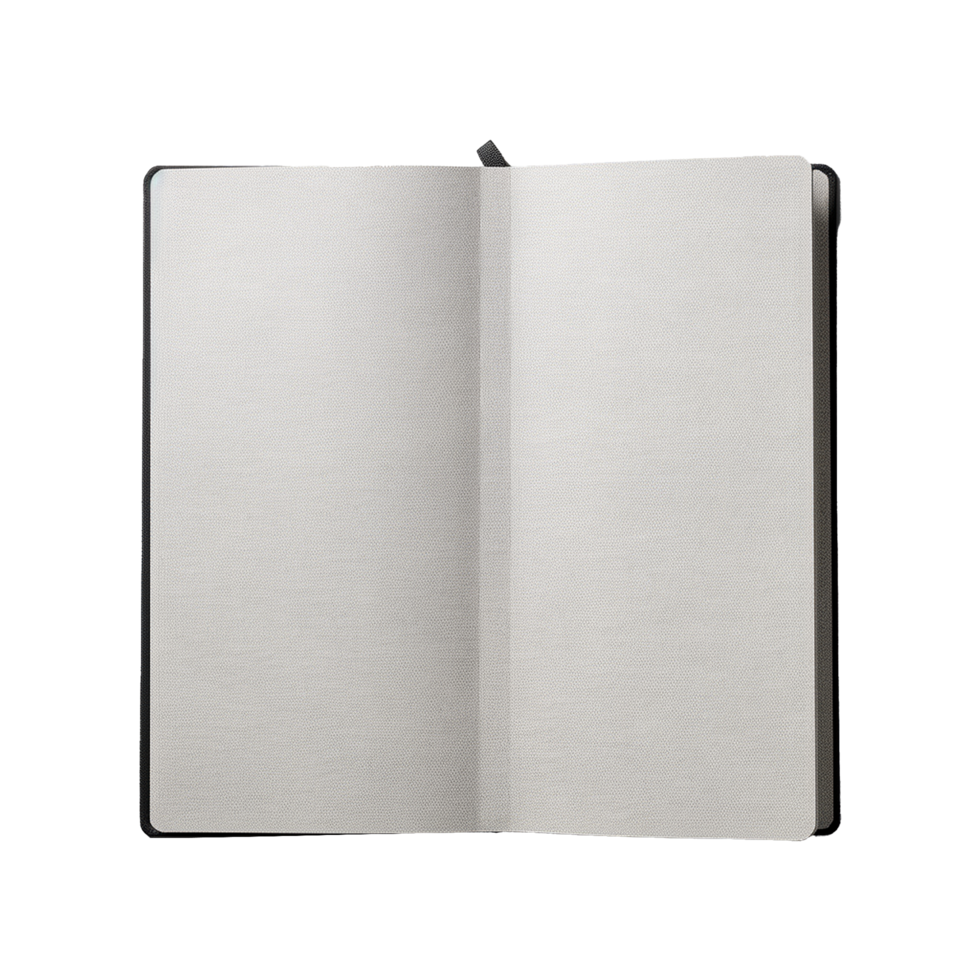 AI generated Open blank notebook isolated on transparent background png