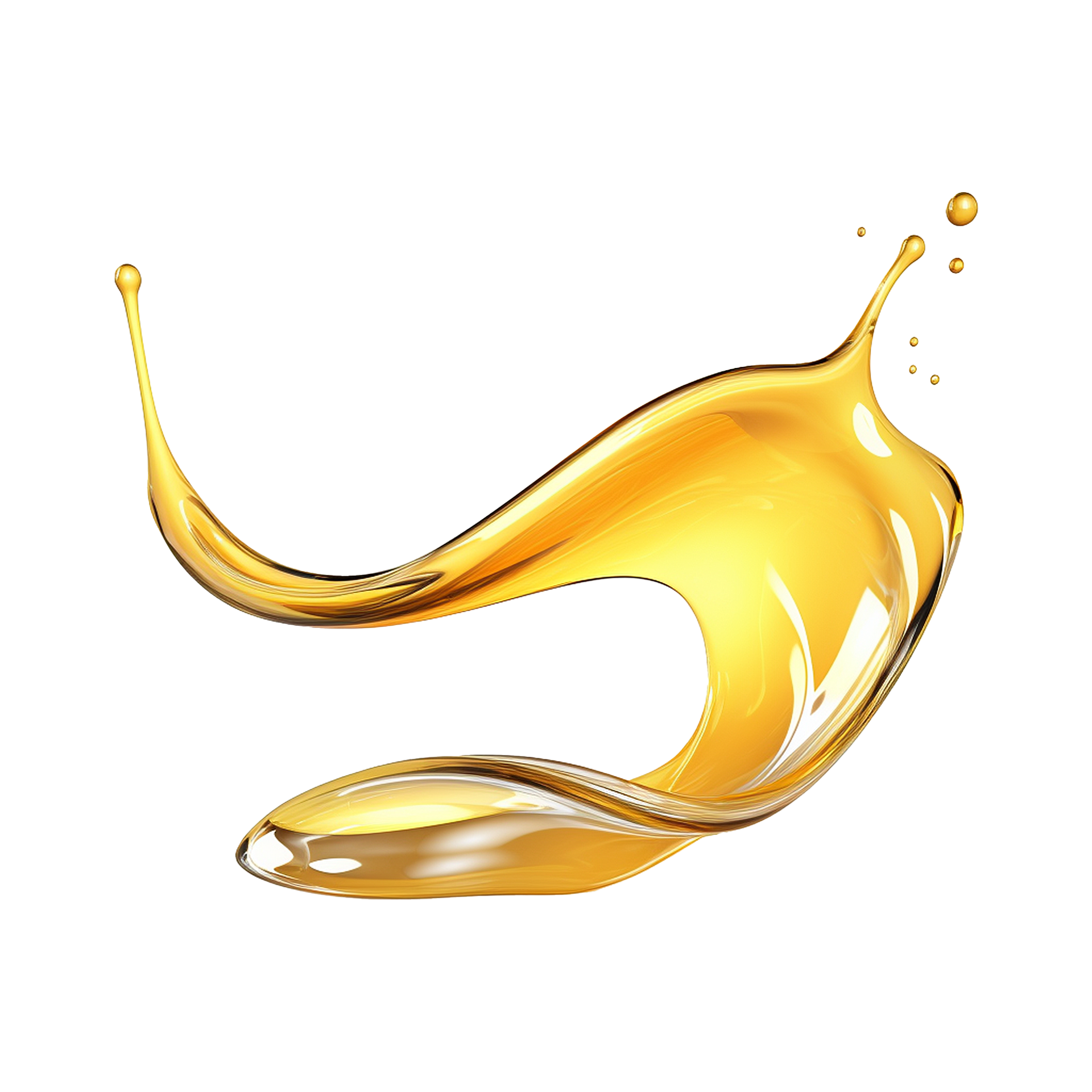 AI generated Abstract lubricant oil isolated on transparent background