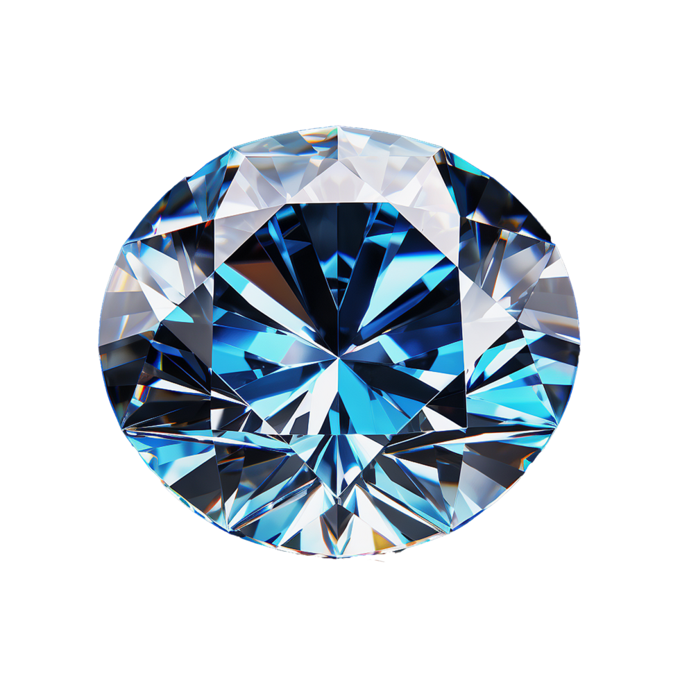 ai genererad diamant png isolerat på transparent bakgrund