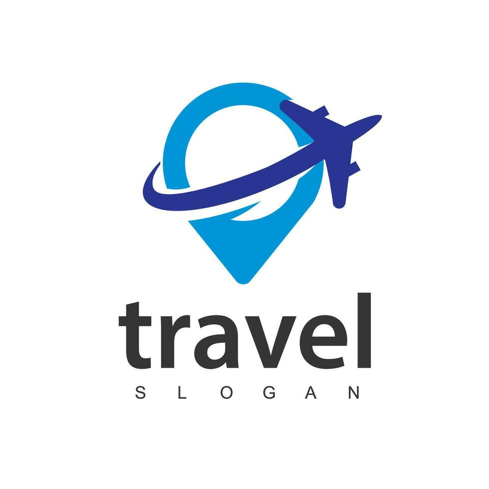 Travel agency business logo. holiday and vacation logo design vector