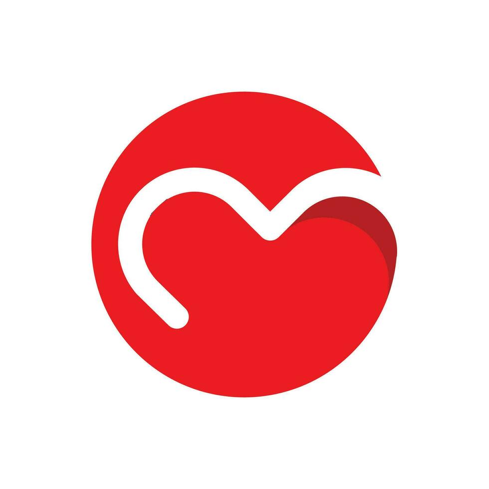 Heart Logo. Love, Medical and Charity design vector template.