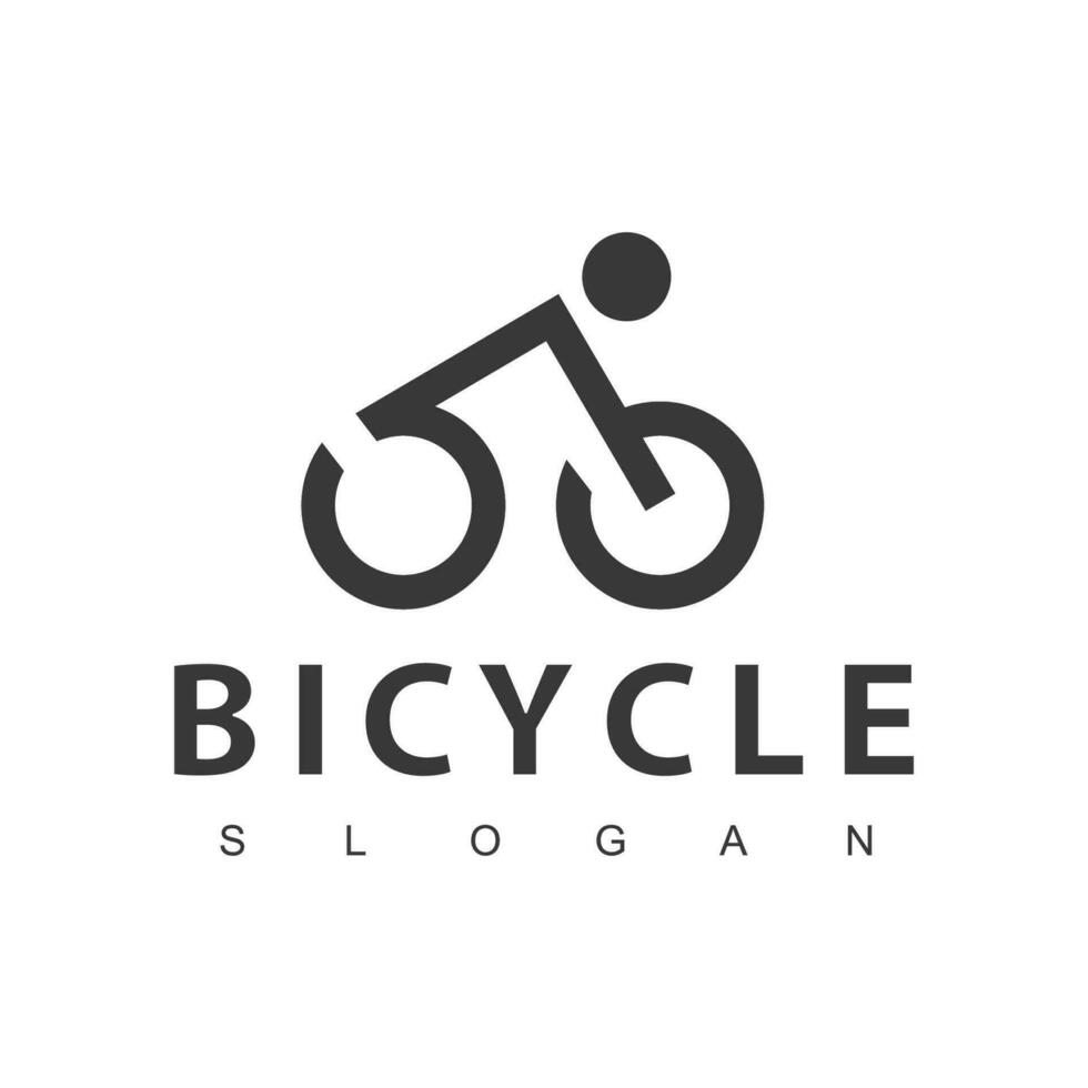 Bicycle logo concept icon vector, Fast bicycle logo vector
