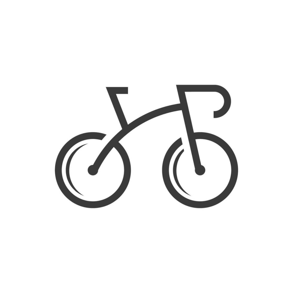 Bicycle logo concept icon vector, Fast bicycle logo vector