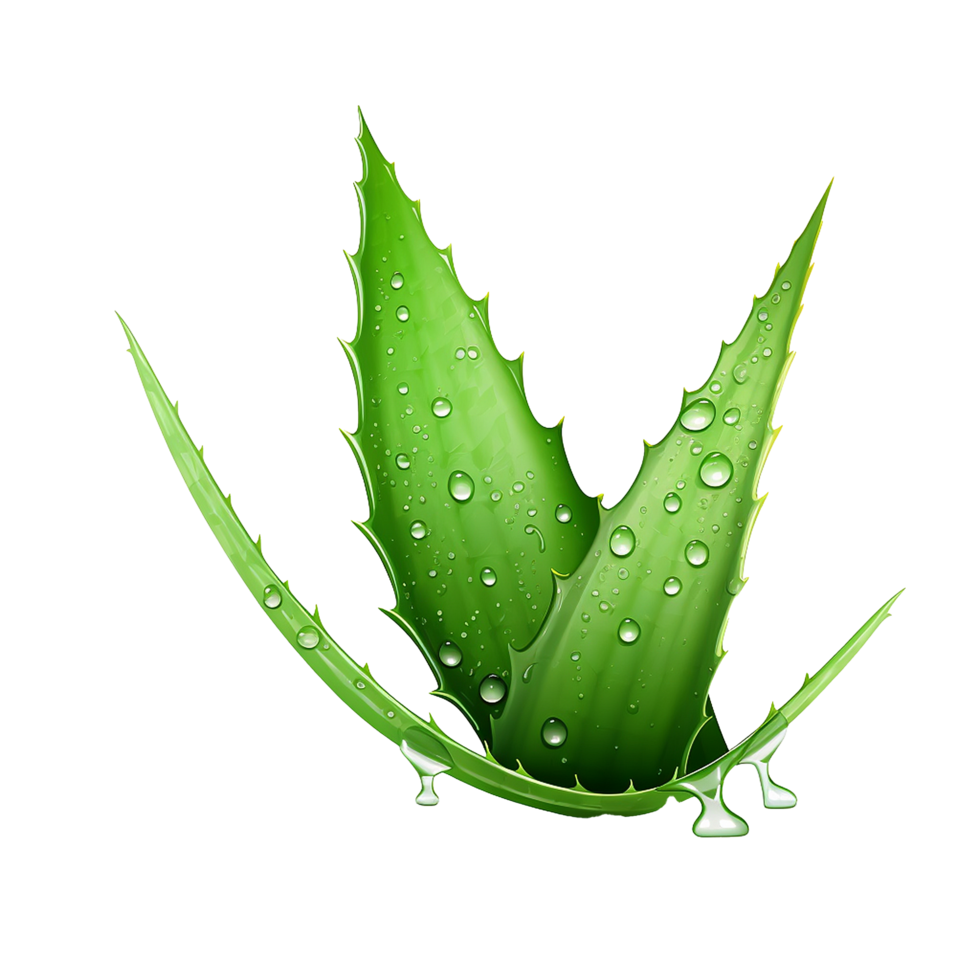 ai genererad aloe vera png isolerat på transparent bakgrund