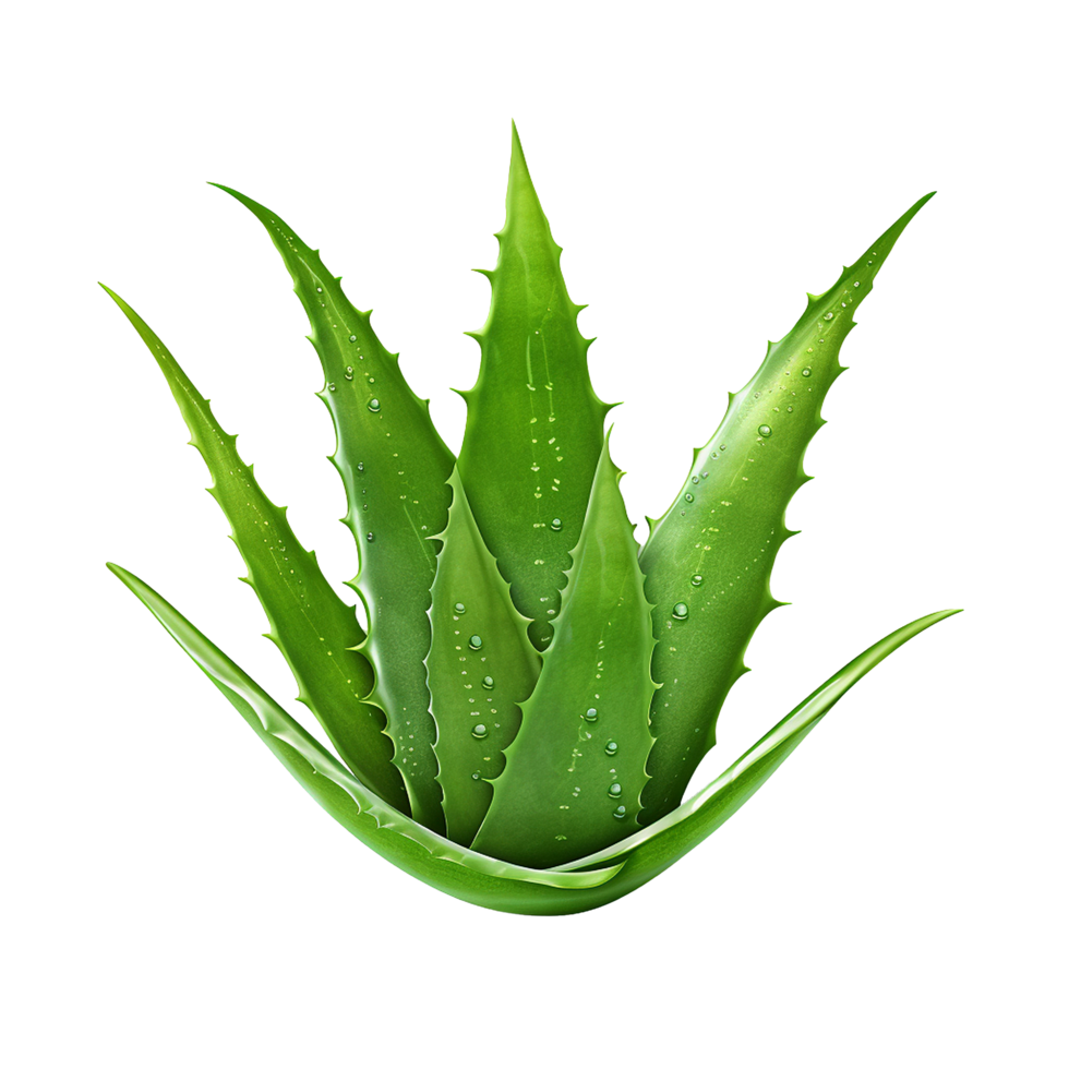 ai genererad aloe vera png isolerat på transparent bakgrund