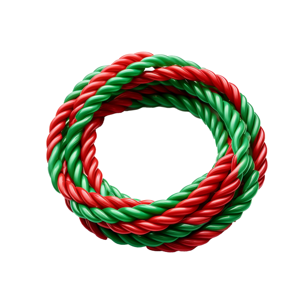 AI generated A plastic rope png isolated on transparent background