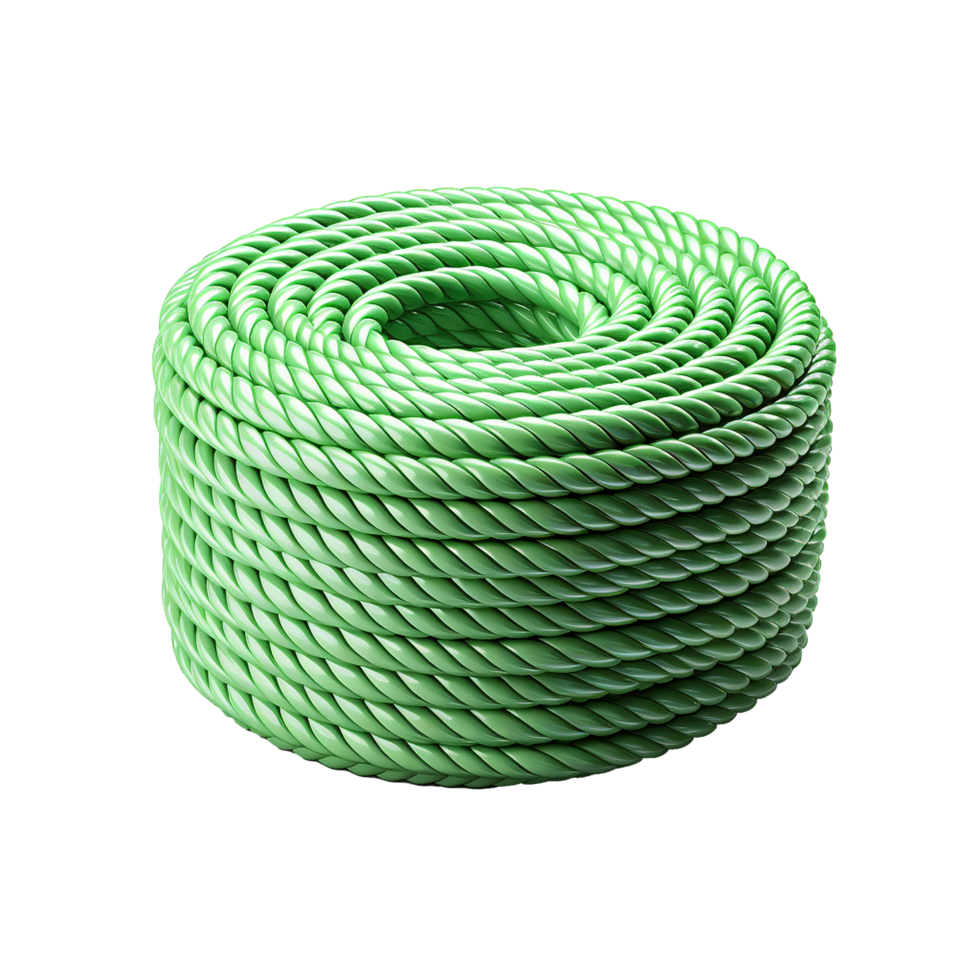 AI generated A plastic rope png isolated on transparent background