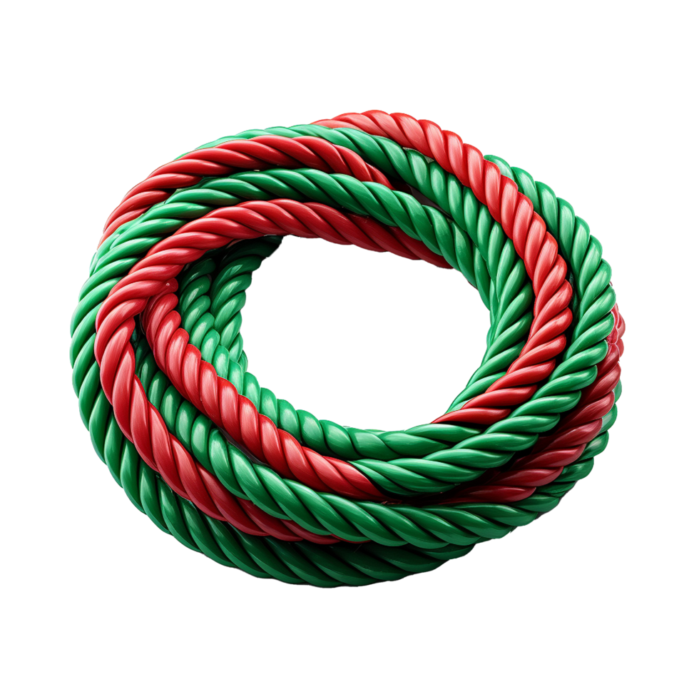 AI generated A plastic rope png isolated on transparent background