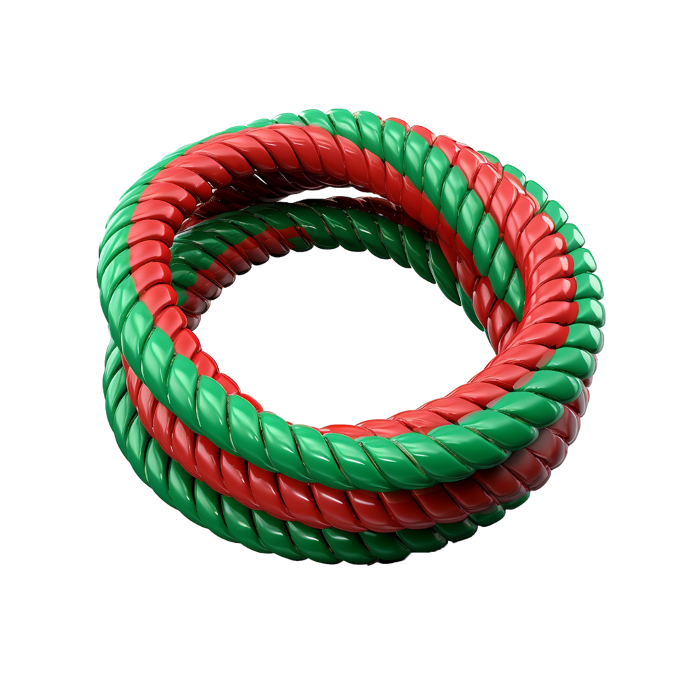 AI generated A plastic rope png isolated on transparent background