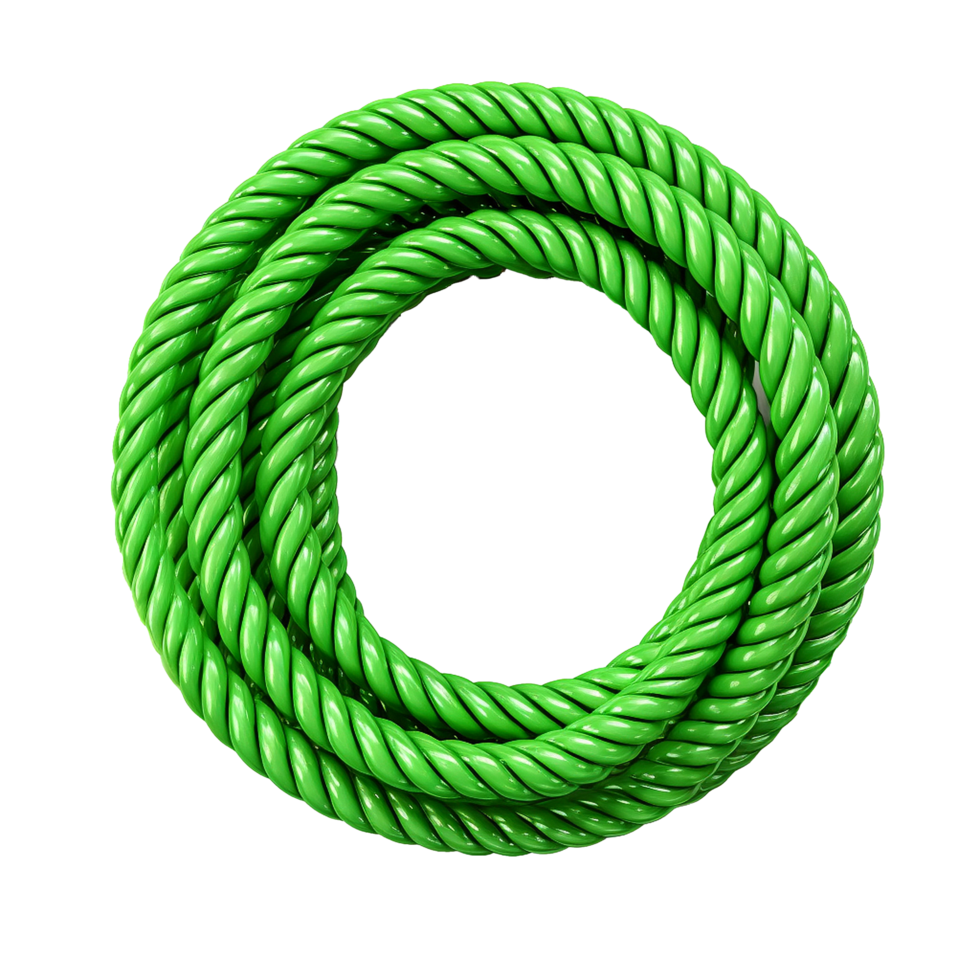 AI generated A plastic rope png isolated on transparent background