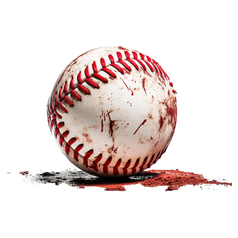 ai generiert Baseball isoliert auf transparent Hintergrund png