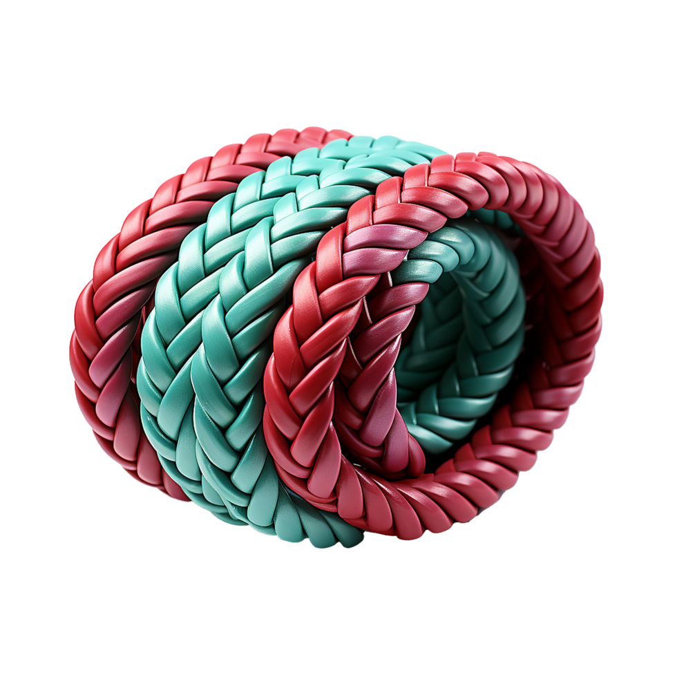 AI generated A plastic rope png isolated on transparent background