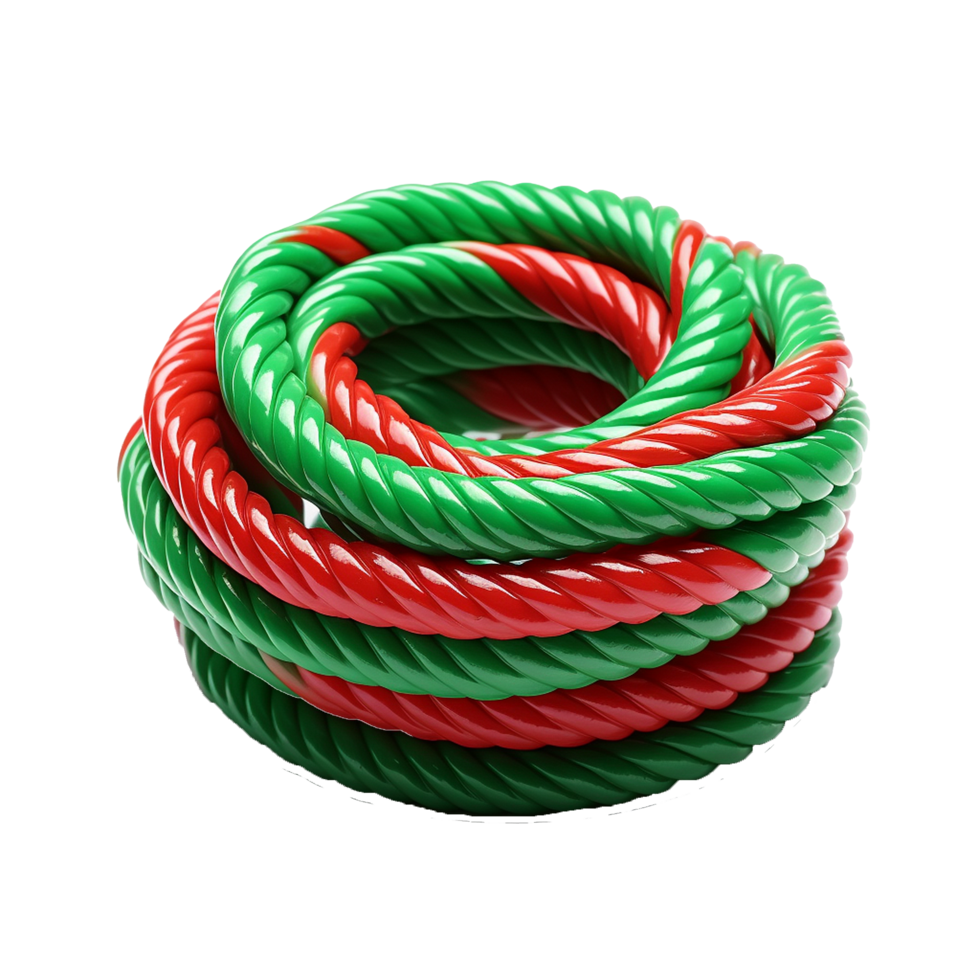 AI generated A plastic rope png isolated on transparent background