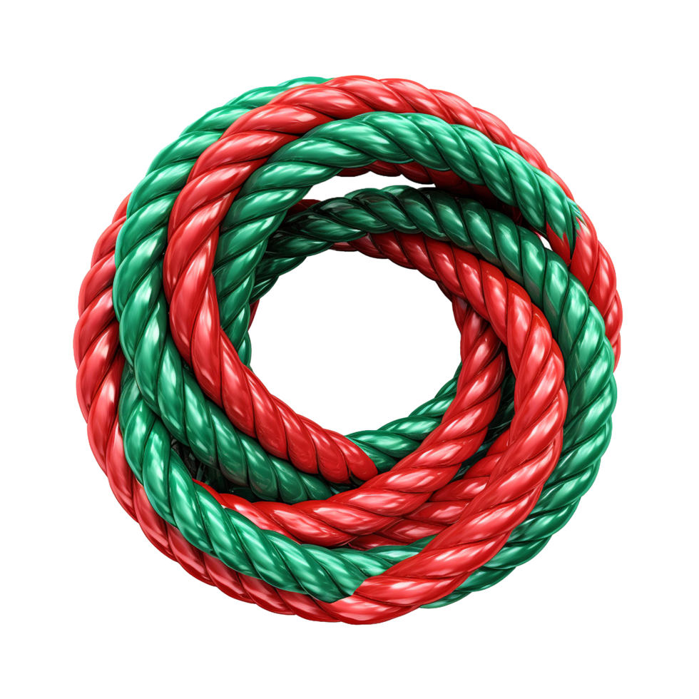 AI generated A plastic rope png isolated on transparent background