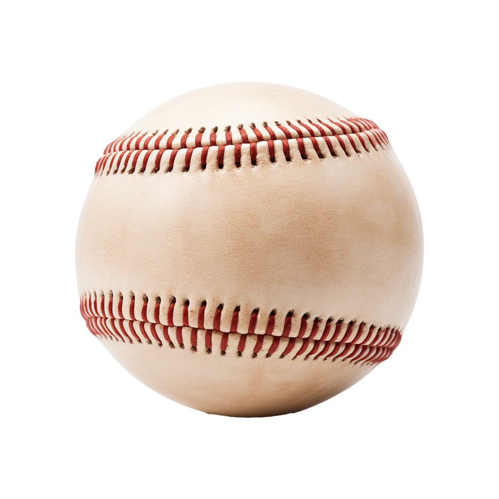 ai generiert Baseball isoliert auf transparent Hintergrund png