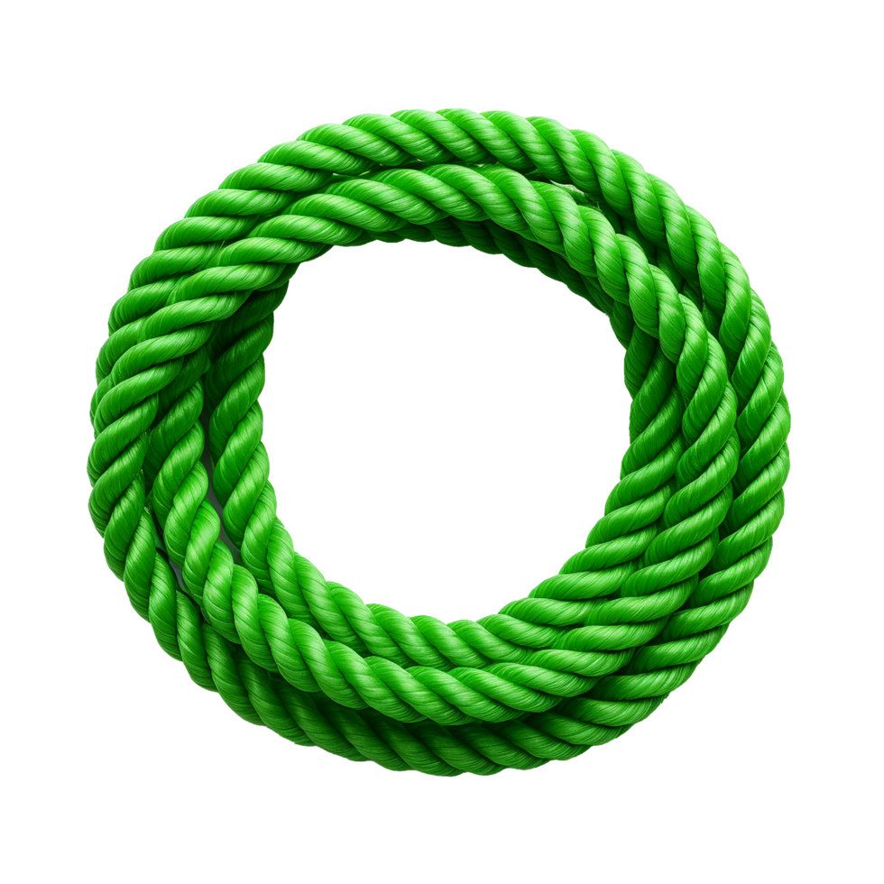AI generated A plastic rope png isolated on transparent background