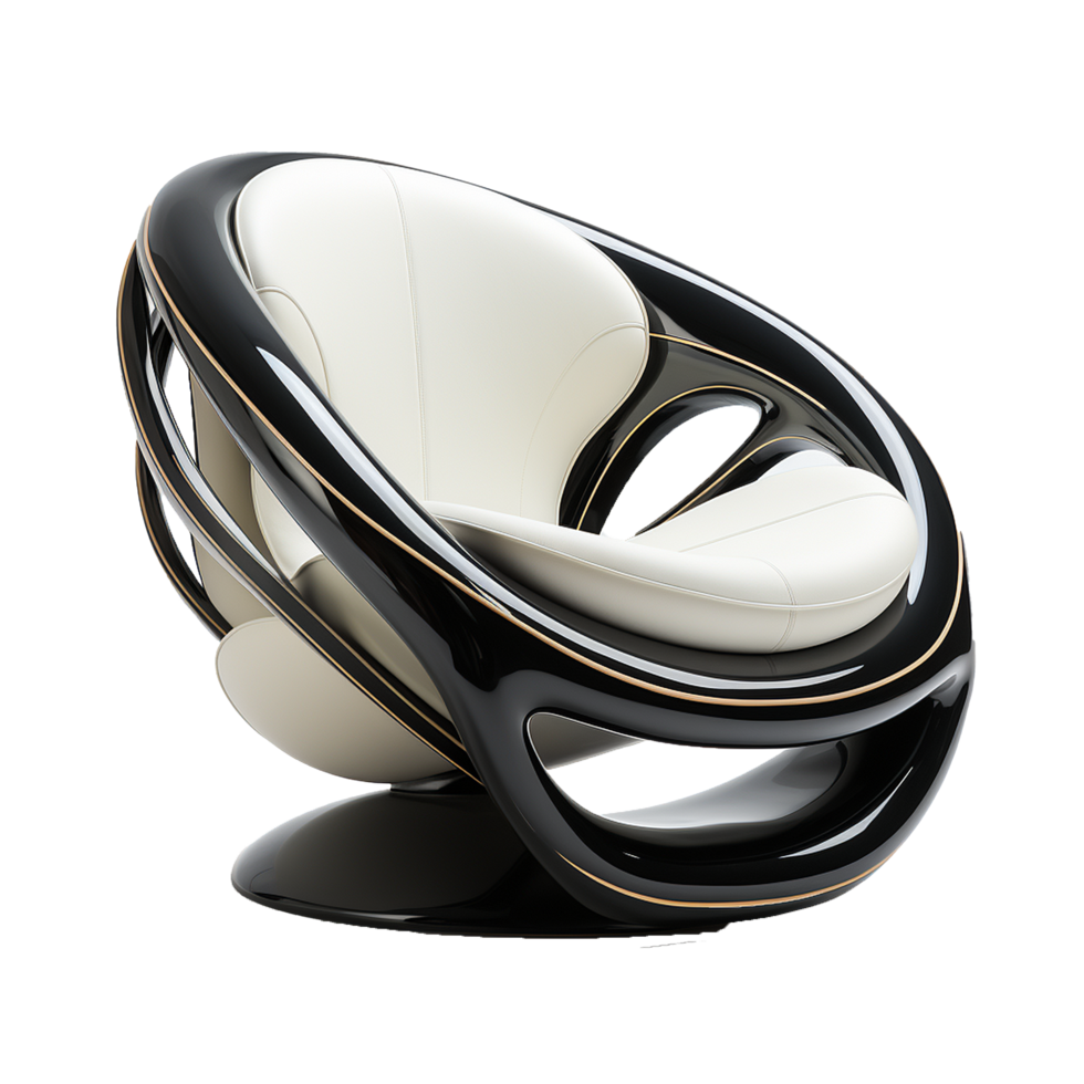 AI generated Modern chair png isolated on transparent background