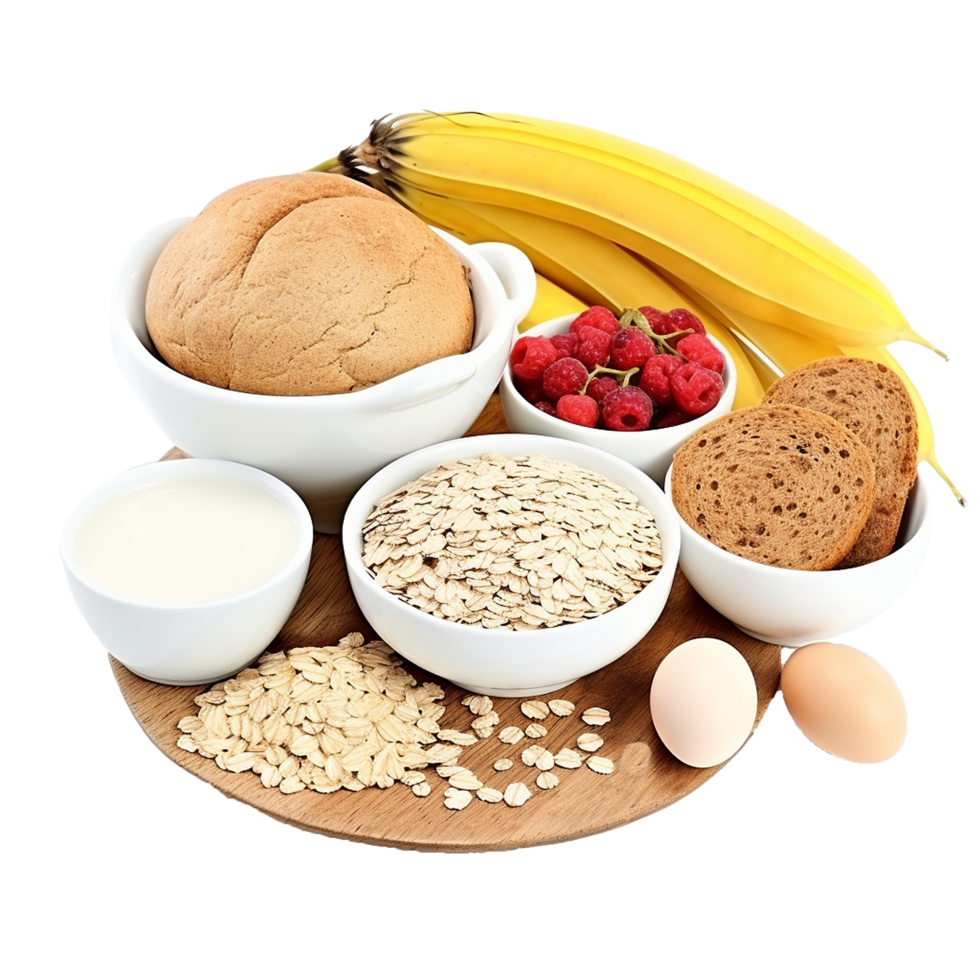 AI generated Breakfast food png isolated on transparent background