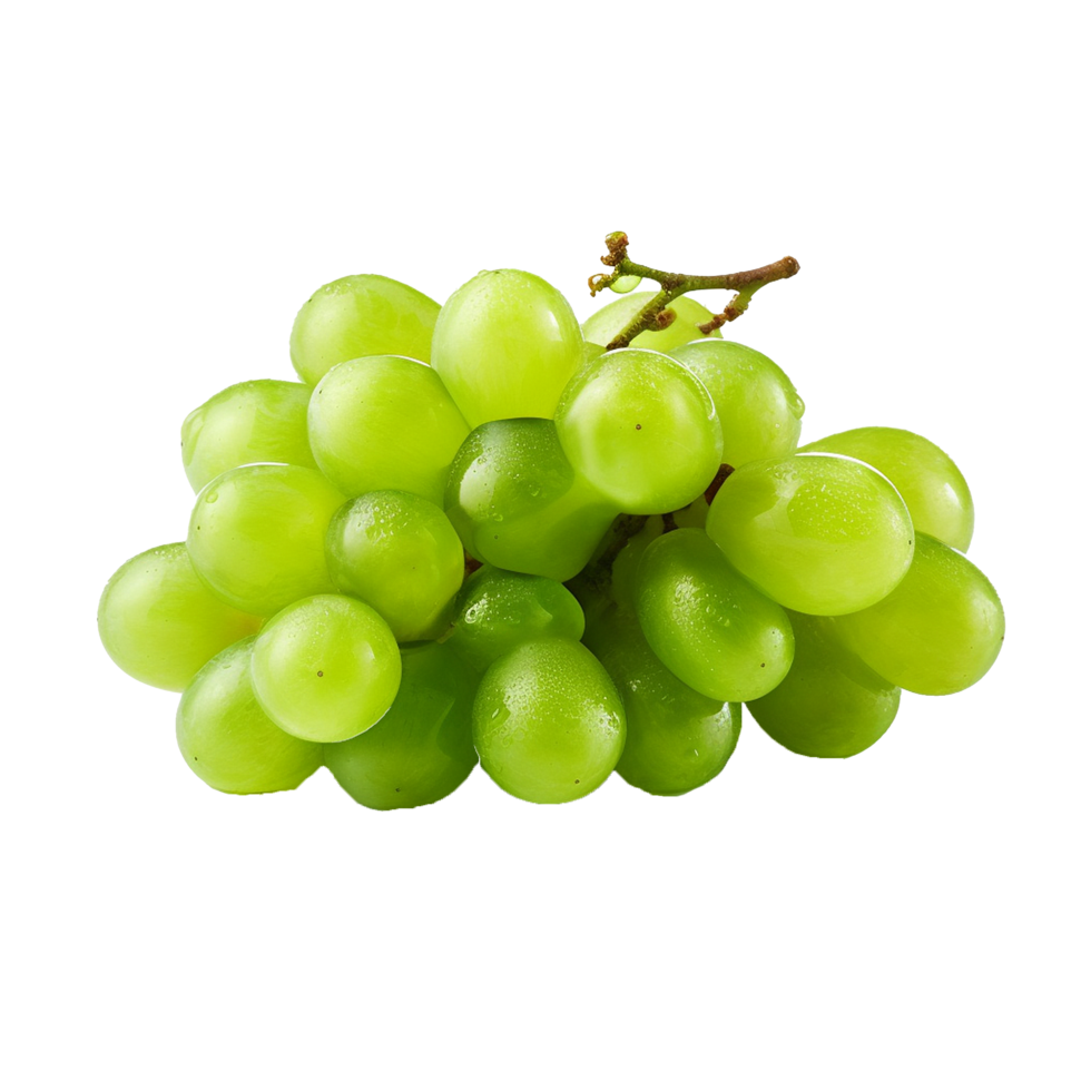 AI generated Green shine muscat grape png isolated on transparent background