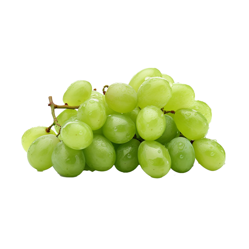 AI generated Green shine muscat grape png isolated on transparent background