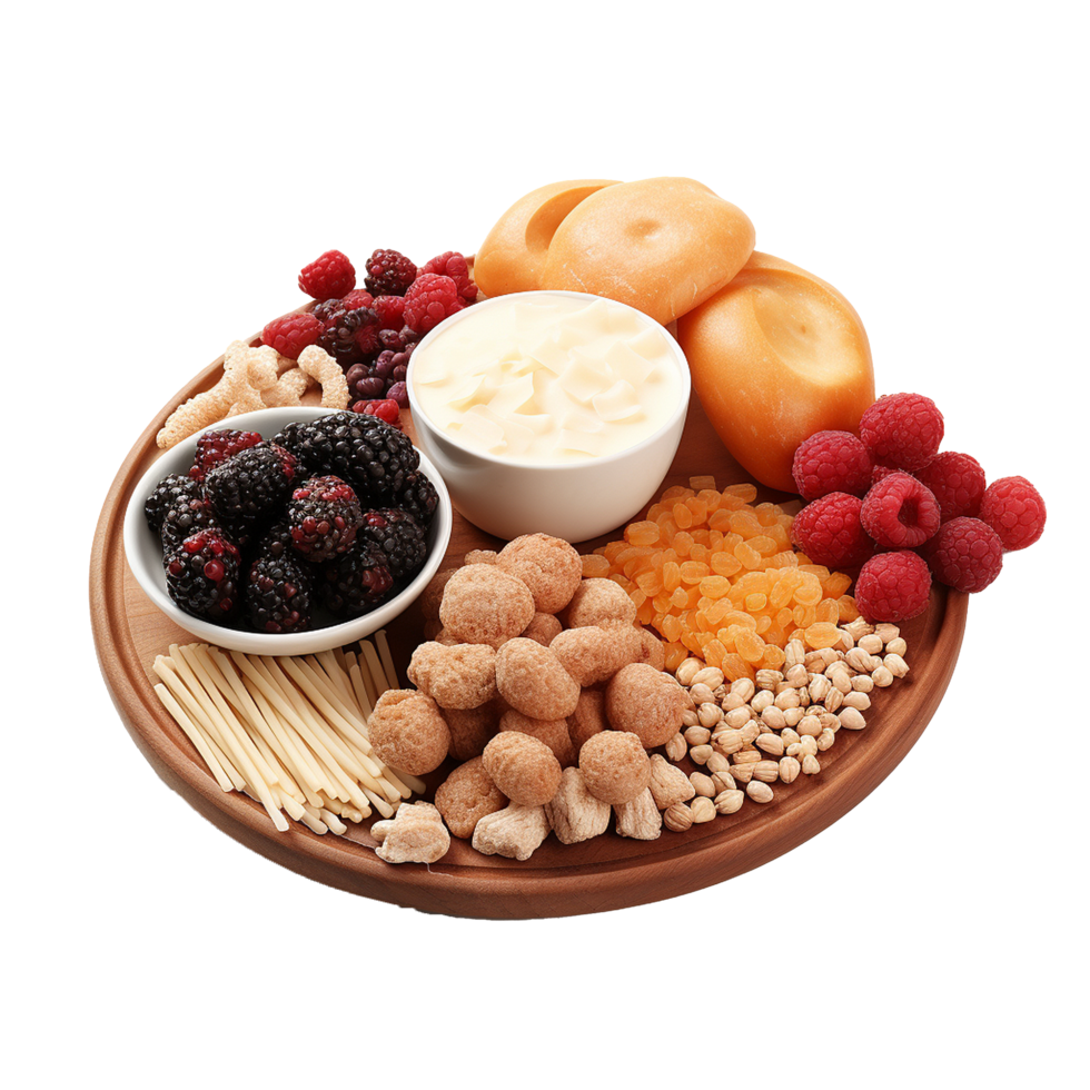 AI generated Breakfast food png isolated on transparent background