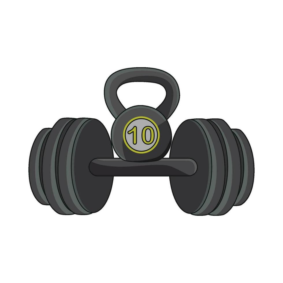 illustration of barbell vector