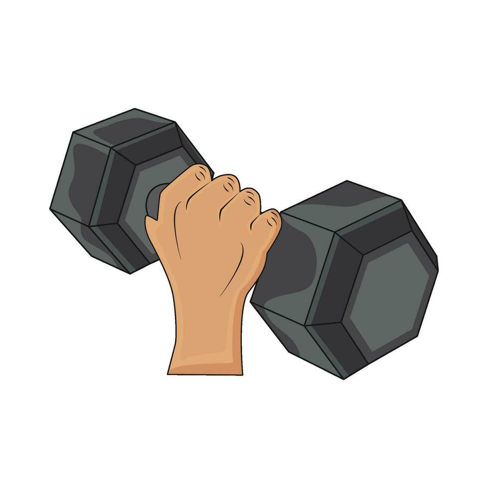 illustration of dumbbell vector