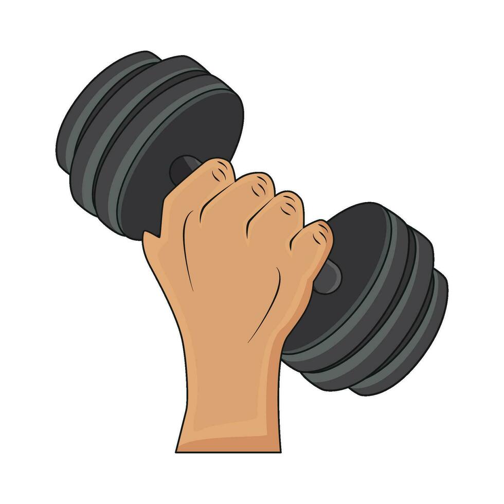 illustration of dumbbell vector