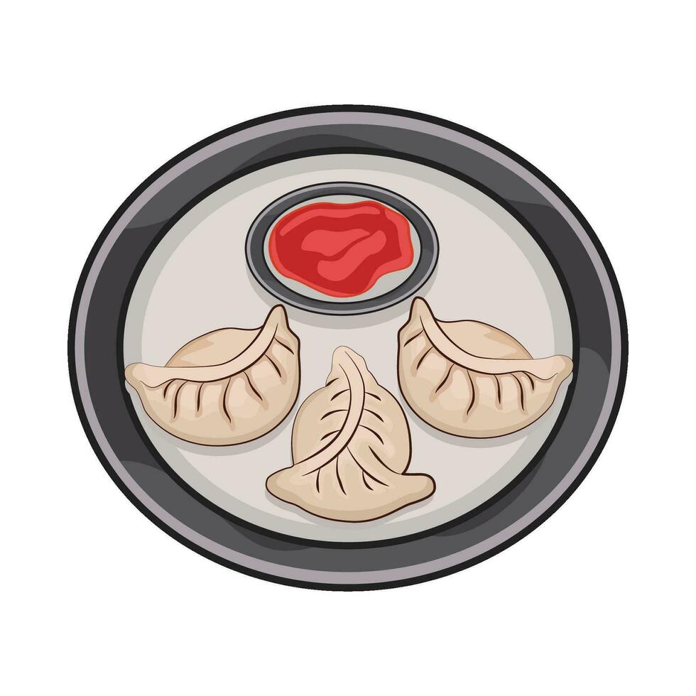 illustration of dumpling vector