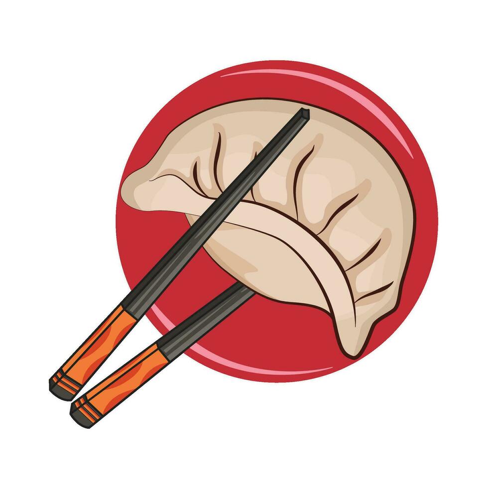 illustration of dumpling vector