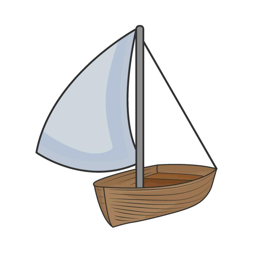 illustration of sailboat vector
