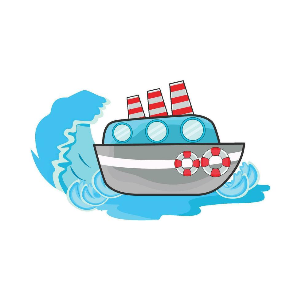 illustration of boat vector