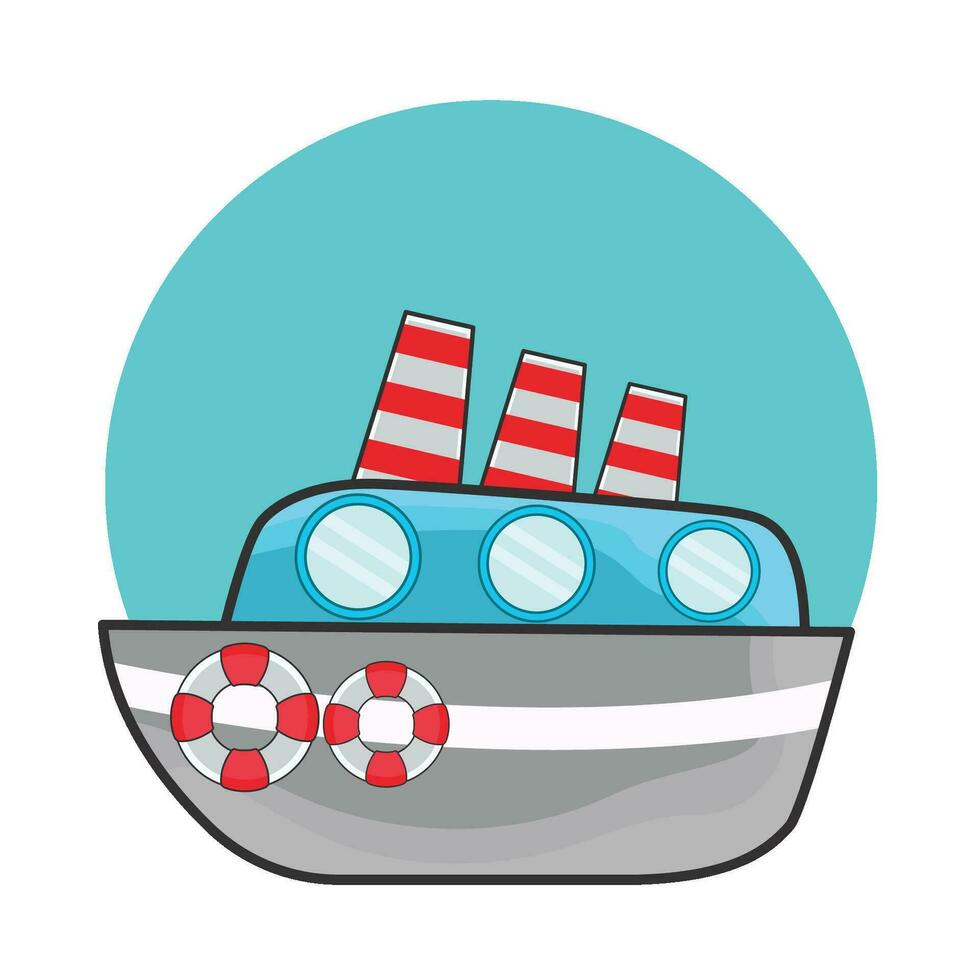 illustration of boat vector