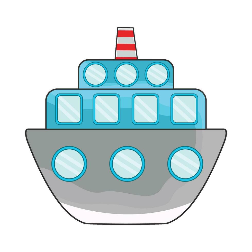 ilustración de barco vector