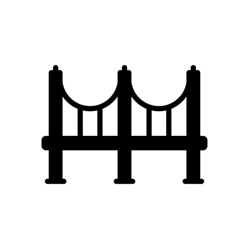 puente icono símbolo vector modelo